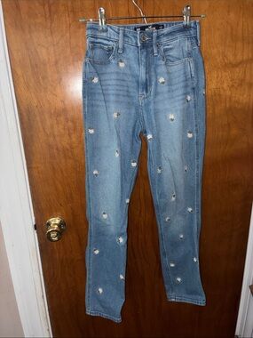 Hollister Light Blue Distressed Skinny Jeans